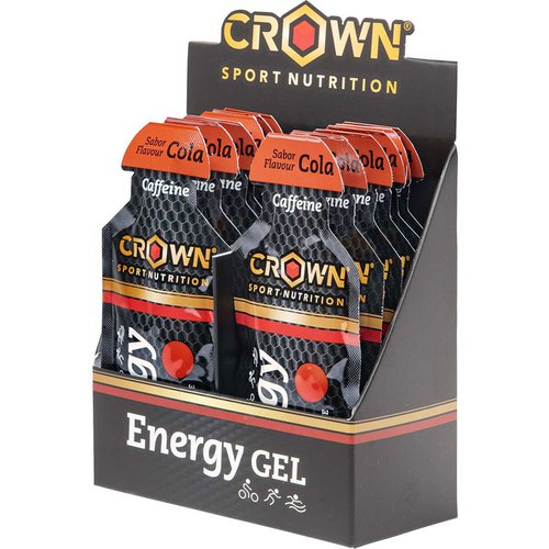 Crown Sport Nutrition Cola Energy Gels Box 40g 12 Units Silber
