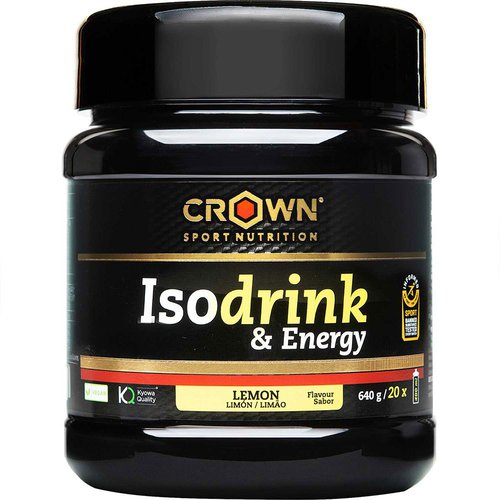 Crown Sport Nutrition Energy Lemon Isotonic Drink Powder 640g Golden