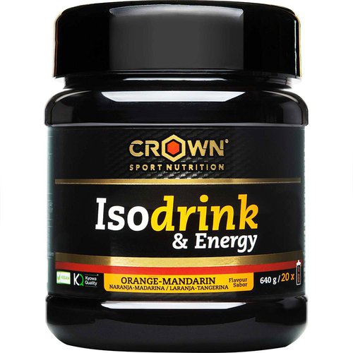 Crown Sport Nutrition Energy Orange Isotonic Drink Powder 640g Golden