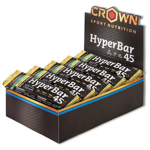 Crown Sport Nutrition Hyper 45 Neutral Energy Bars Box 60g 10 Units Durchsichtig