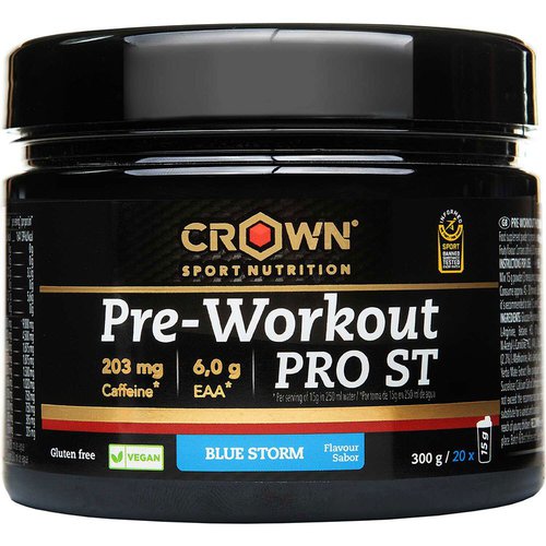 Crown Sport Nutrition Pro St Blue Storm Drink Powder 300g Durchsichtig