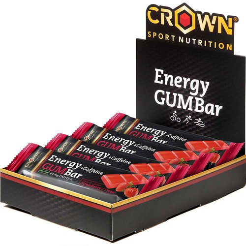 Crown Sport Nutrition Strawberry Energy Bars Box 30g 12 Units Durchsichtig