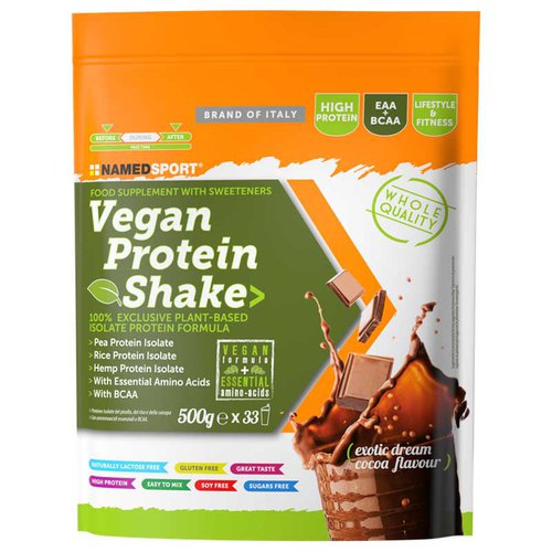 Named Sport Vegan Protein Shake 500g Exotic Dream Cocoa Silber