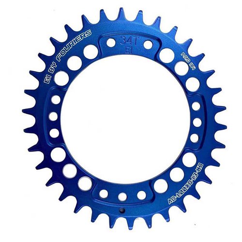 Fouriers 104 Bcd Oval Chainring Silber 34t