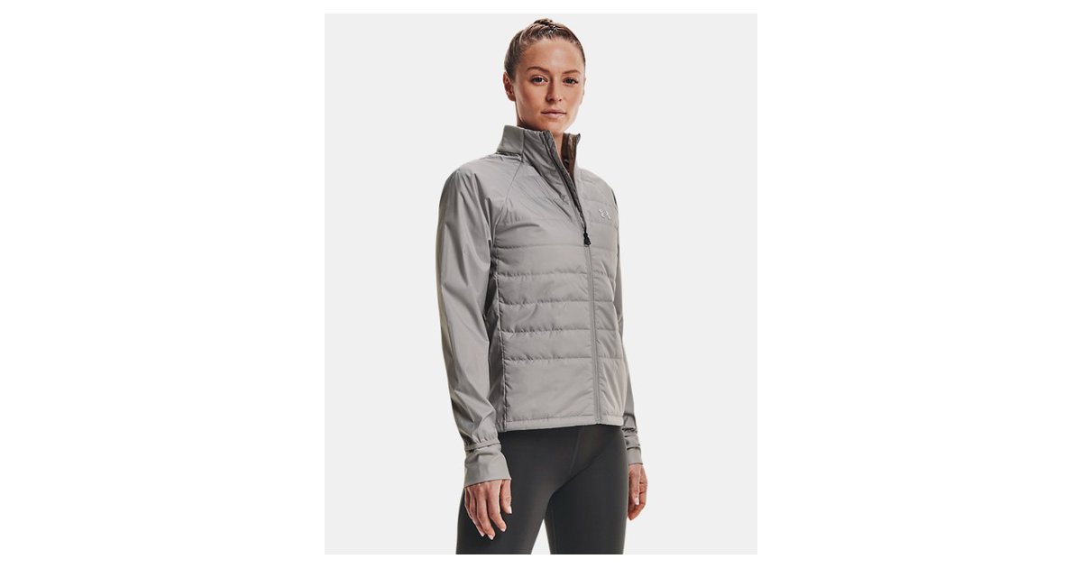 Under Armour Damen Ua Run Insulate Hybrid Jacke Grau Md