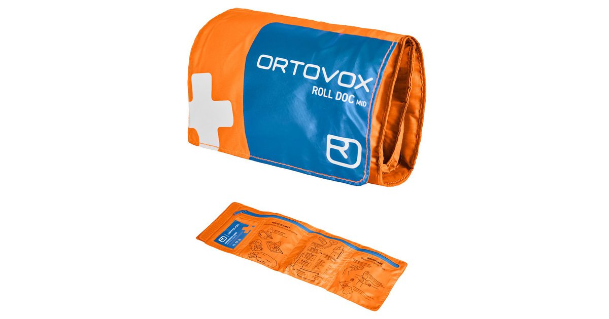 Ortovox First Aid Roll Doc Mid ErsteHilfe Set shocking orange