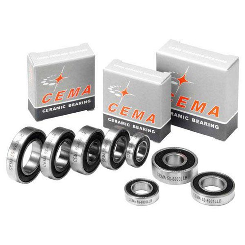 Cema 6804 Ceramic Hub Bearings Silber 20 x 32 x 7 mm