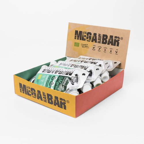 Megarawbar Energy Bars Box 10 Units Mint Durchsichtig