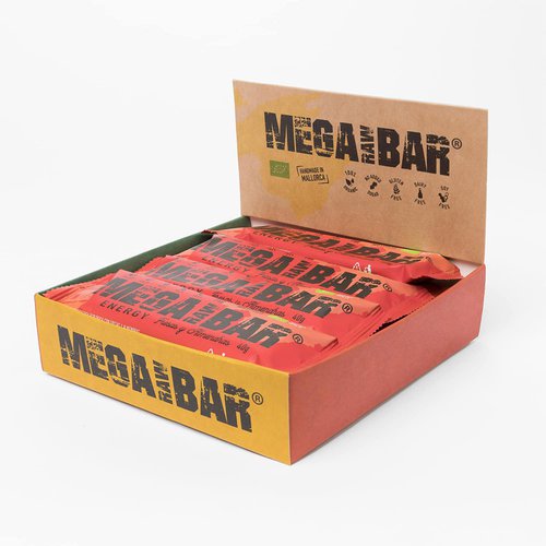 Megarawbar Energy Bars Box 12 Units Strawberries Golden