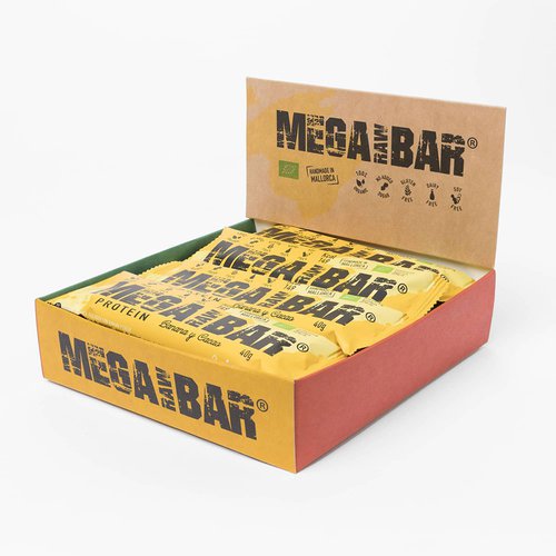 Megarawbar Protein Bars Box 12 Units Banana Golden