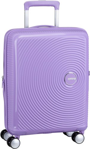 American Tourister SoundBox Spinner 55 EXP  in Violett (35.5 Liter), Handgepäck