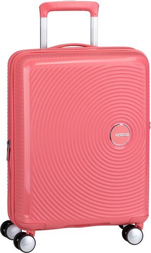 American Tourister SoundBox Spinner 55 EXP  in Pink (35.5 Liter), Handgepäck