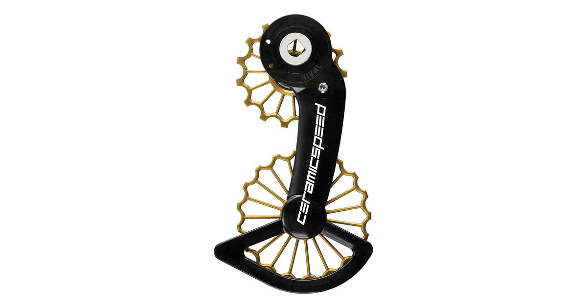 CeramicSpeed OSPW Pulley Wheel System for SRAM Rival AXS - Gold main image 1