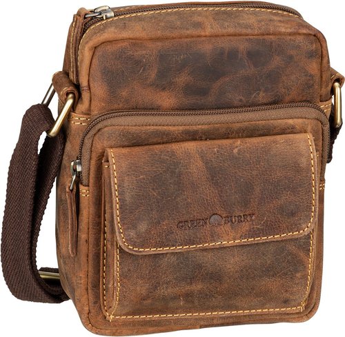 Greenburry Vintage 1542 Travel Crossbody Bag  in Braun (2.7 Liter), Umhängetasche