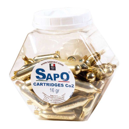 Sapo Co2 Cartridge 50 Units Golden 16 g