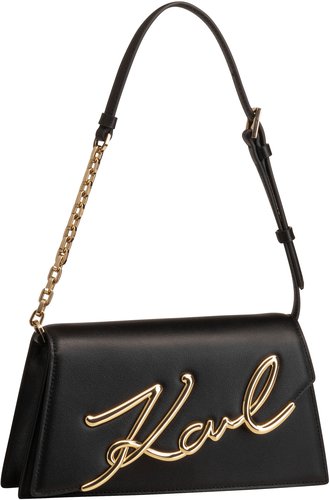 Karl Lagerfeld K/Signature 2.0 Shoulderbag  in Schwarz (2 Liter), Abendtasche