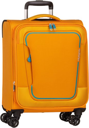 American Tourister Pulsonic Spinner 55 EXP  in Orange (40.5 Liter), Koffer & Trolley
