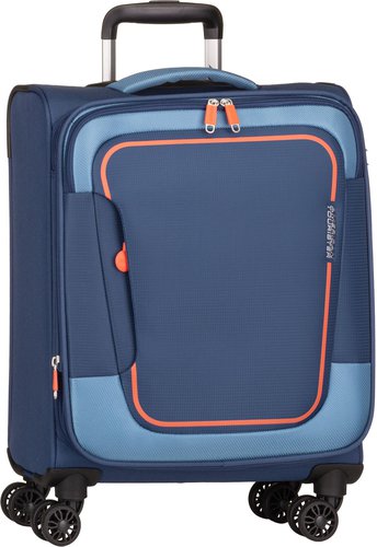 American Tourister Pulsonic Spinner 55 EXP  in Blau (40.5 Liter), Koffer & Trolley