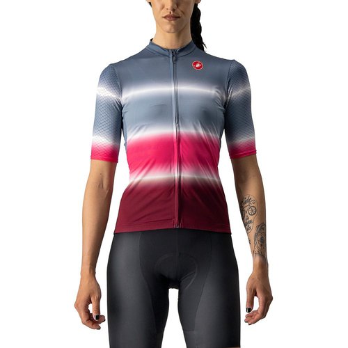 Castelli Dolce Radtrikot Damen light steel blue bordeaux