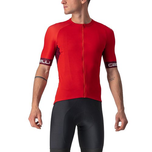 Castelli Entrata VI Radtrikot Herren red bordeaux ivory