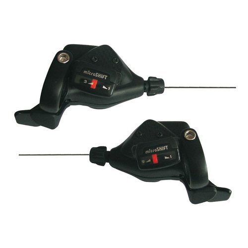 Microshift Shifter Set Durchsichtig 3 x 9s