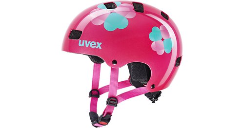 Uvex Fahrradhelm kid 3 pink flower pink-kombi Gr. 55-58
