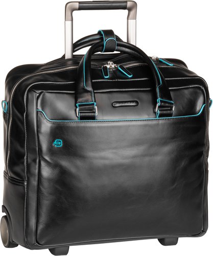Piquadro Blue Square Wheeled Briefcase 4729  in Schwarz (20 Liter), Pilotenkoffer