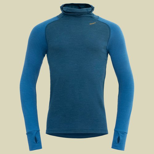 Devold Expedition Merino Silk Hoodie Man M blau - flood/blue