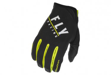 Fly Racing windproof lite handschuhe schwarz   gelb
