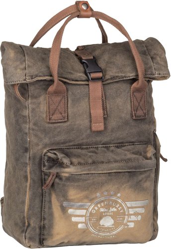 Greenburry Vintage Aviator Explorer No. 2 5892  in Oliv (23.2 Liter), Rucksack / Backpack
