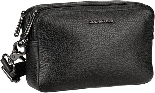 Mandarina Duck Mellow Leather Camera Bag FZT13  in Schwarz (1.8 Liter), Umhängetasche