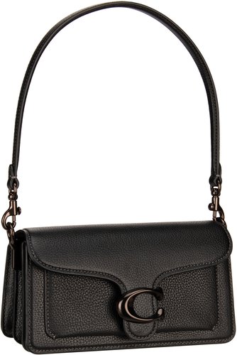 Coach Tabby CY201 Shoulder 20 Pebble  in Schwarz (1.3 Liter), Abendtasche