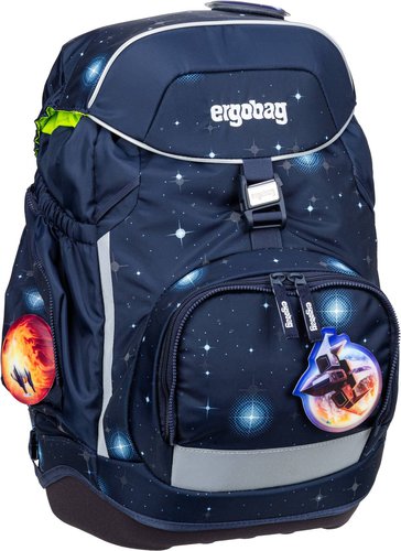 Ergobag pack Set GLOW  in Blau (20 Liter), Schulranzen