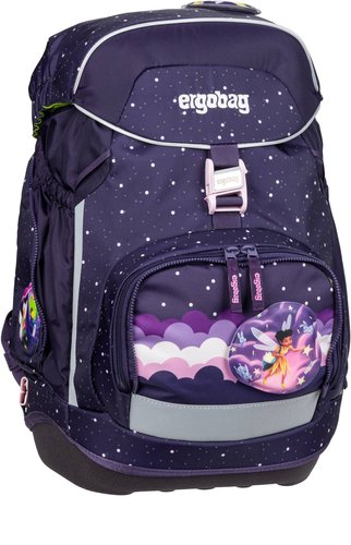 Ergobag pack Set GLOW  in Lila (20 Liter), Schulranzen