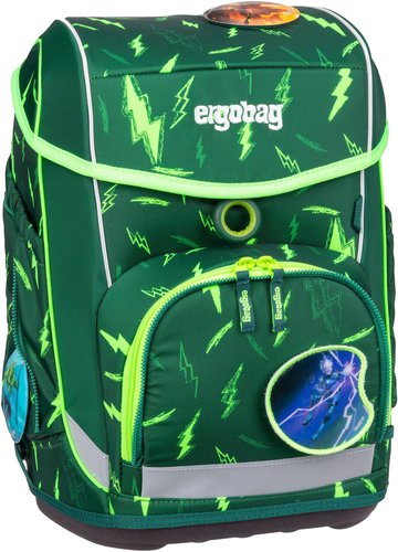 Ergobag cubo Set LUMI  in Grün (19 Liter), Schulranzen