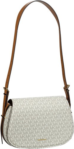Michael Kors Lydia MD Flap MK SIG  in Beige (3.9 Liter), Schultertasche