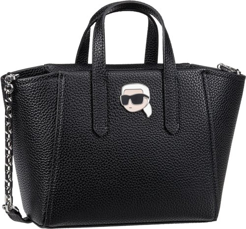 Karl Lagerfeld Ikon Pebble SM 30499  in Schwarz (4.7 Liter), Umhängetasche
