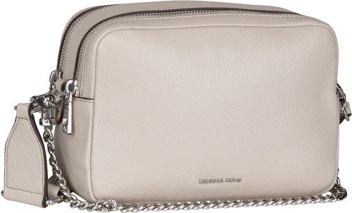 Michael Kors Bryant Medium Double Zip Chain Camera Pebble  in Beige (2.8 Liter), Umhängetasche