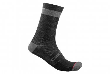 Castelli alpha 18 socken schwarz   grau