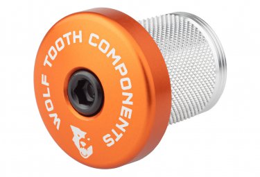 Wolf Tooth compression plug mit integrierter spacer vorbaukappe 1 1 8   orange