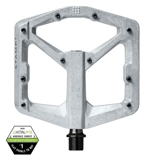CRANKBROTHERS Crankbrothers Stamp 2 Plattform-Pedal raw silver Small