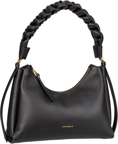 Coccinelle Boheme Grana Double 1303  in Schwarz (5.4 Liter), Schultertasche