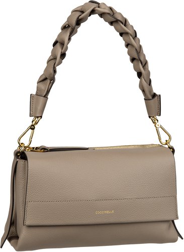 Coccinelle Boheme Grana Double 1201  in Taupe (3.8 Liter), Schultertasche