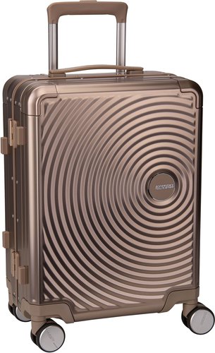 American Tourister Soundbox Alu Spinner 55  in Gold (39 Liter), Handgepäck