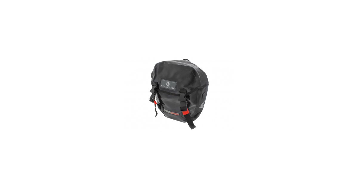 M-Wave Calgary Borsa Portascarpe Da Viaggio Unisex - 2x12.5 Litri, Impermeabile Con Coperchio, Per Bici (Nero)