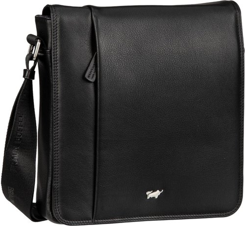 Braun Büffel GOLF 3.0 XBody M Flap 90665  in Schwarz (3.5 Liter), Umhängetasche