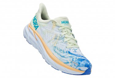 Hoka One One hoka clifton 8 farther pack laufschuhe herren weis blau 46