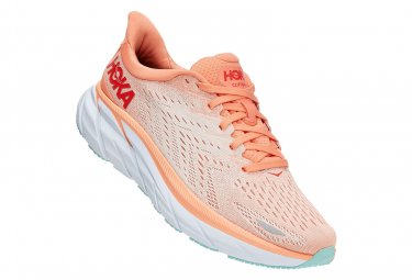 Hoka One One hoka clifton 8 coral damen laufschuhe