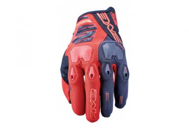 Five Gloves enduro 2 handschuhe schwarz   rot