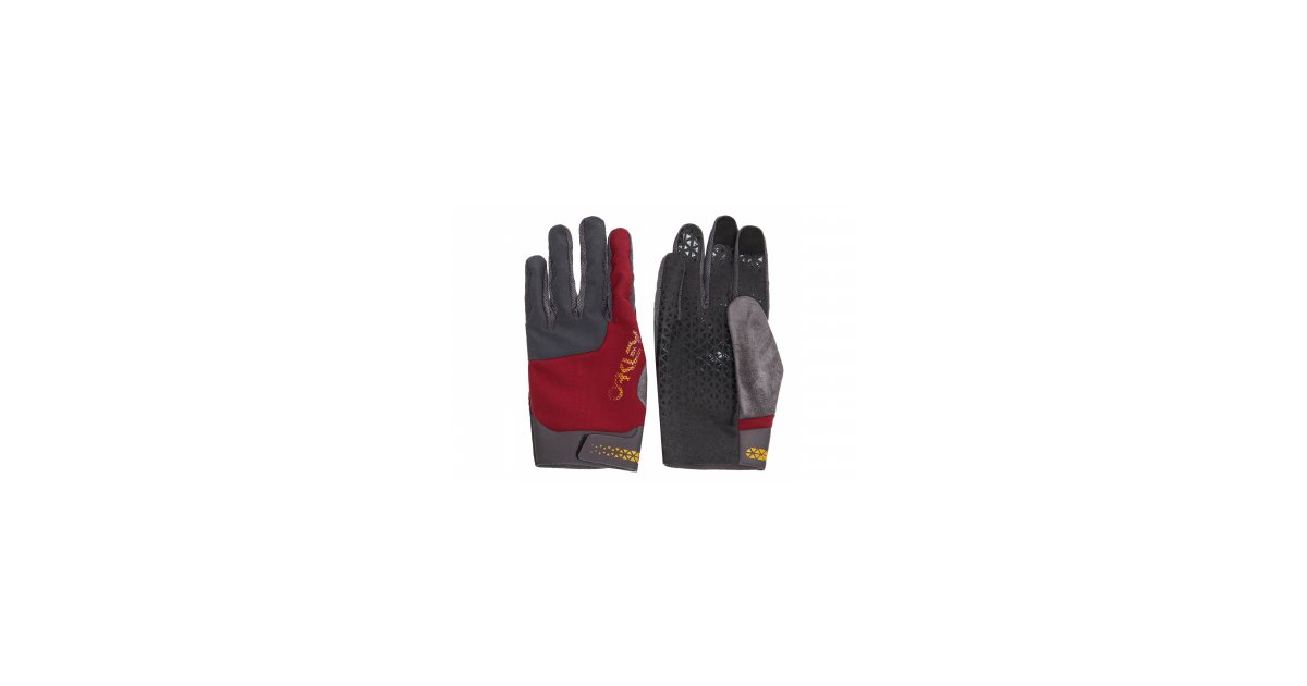GUANTES Fahrradhandschuhe Unisex – Größe L, Rot, Mit Silikongriff, Atmungsaktiv, Für Smartphone-Nutzung